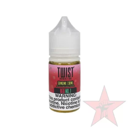 Twist – Red No. 1 – Salt Nic – 30mL - Nicotine Salt (mg)#50 mg