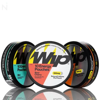 WIP Caffeine Pouches - 100mg & 200mg Strength Options - Orange / 100mg