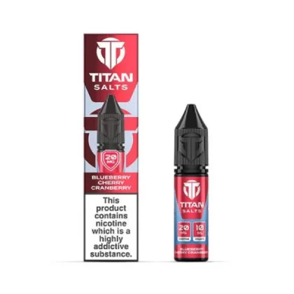 Titan Salt Blueberry Cherry Cranberry Nic Salt E Liquid - Strength#10mg>20mg