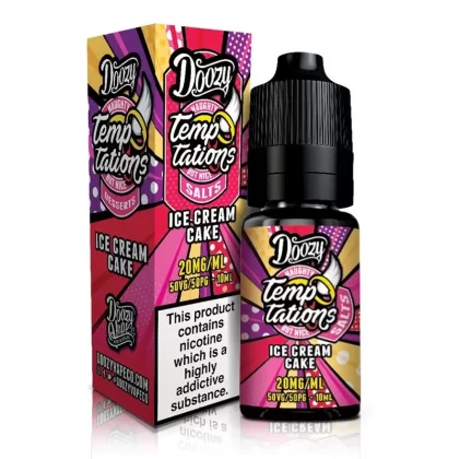 ICE Cream Cake By Doozy Temptations Salts 10ml - Nicotine Strength#10mg (Salt)>20mg (Salt) (141715)