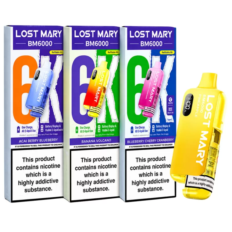 Lost Mary BM6000 Prefilled Vape KIT 0mg - Blackcurrant Apple