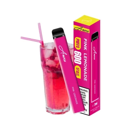 Anoca – Pink Lemonade - 500 mAh / Aromastoffe / Nikotinsalz / Propylenglykol / pflanzliches Glycerin / 17mg/ml / ca. 600