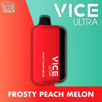 VICE ULTRA 60K Disposable Vape – Frosty Peach Melon - Strength#20mg
