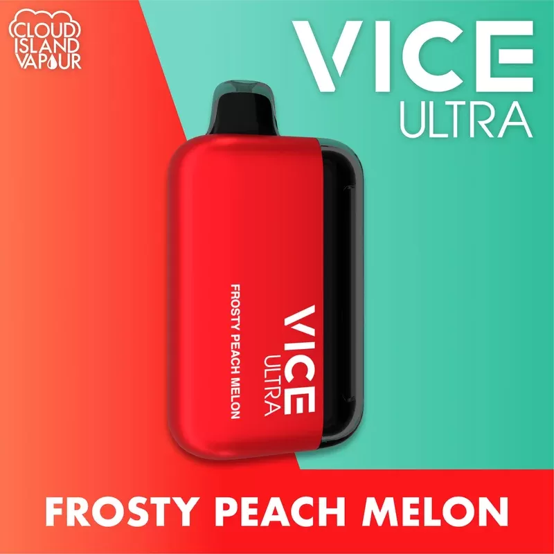 VICE ULTRA 60K Disposable Vape – Frosty Peach Melon - Strength#20mg