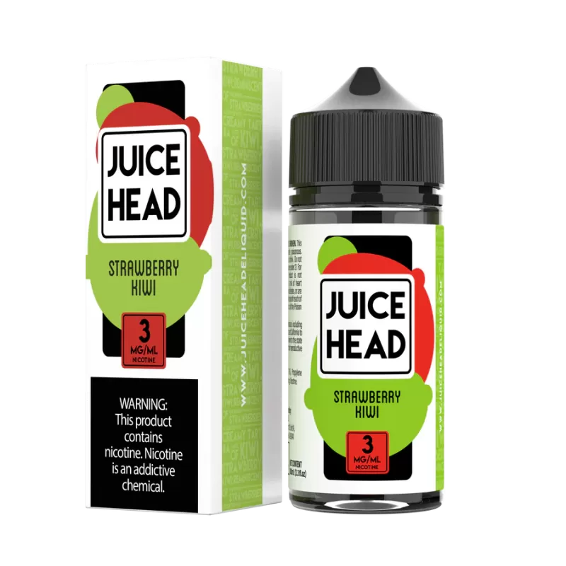 Juice Head - Strawberry Kiwi - 100ML E-Liquid - 3MG
