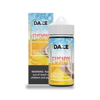 7 Daze Fusion Pineapple Coconut Banana ICED 100ml Vape Juice - Eightvape