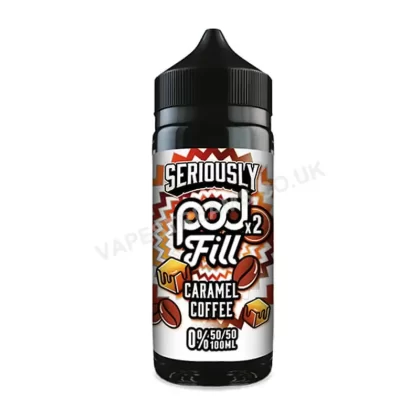 Doozy Seriously Pod Fill x2 Caramel Coffee E-Liquid Shortfill - Vapestreams Co