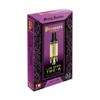 Pressure Live Resin Berry Sundae THC-A Cartridge – 3500mg