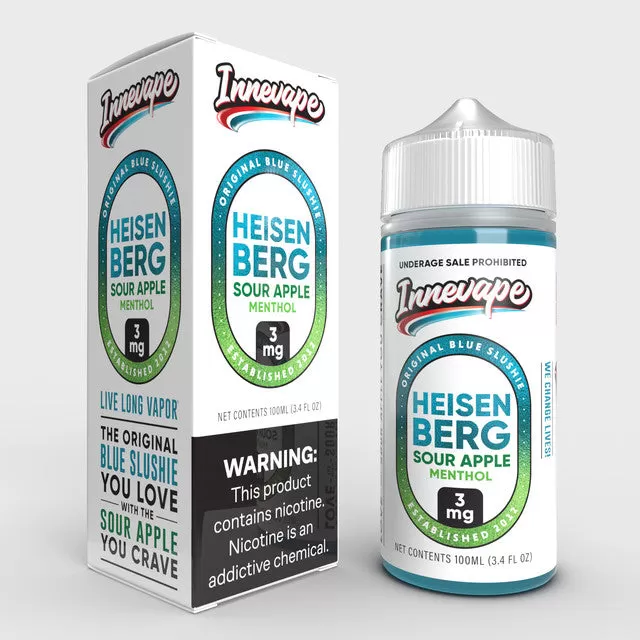 Innevape E-Liquid 100ml - Heisenberg Lemon Sour Menthol / 12mg - Vapeciga - Image 3