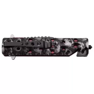 Master USA Spring Assist Knife 4.75″ Closed – Grey Skull Camo - Ejuicewarehouse