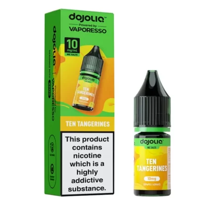 Ten Tangerines Nic Salt E-Liquid by Dojoliq (10ml) - 10mg
