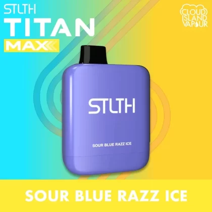 STLTH TITAN MAX Disposable Vape – Sour Blue Razz Ice - Strength#20mg
