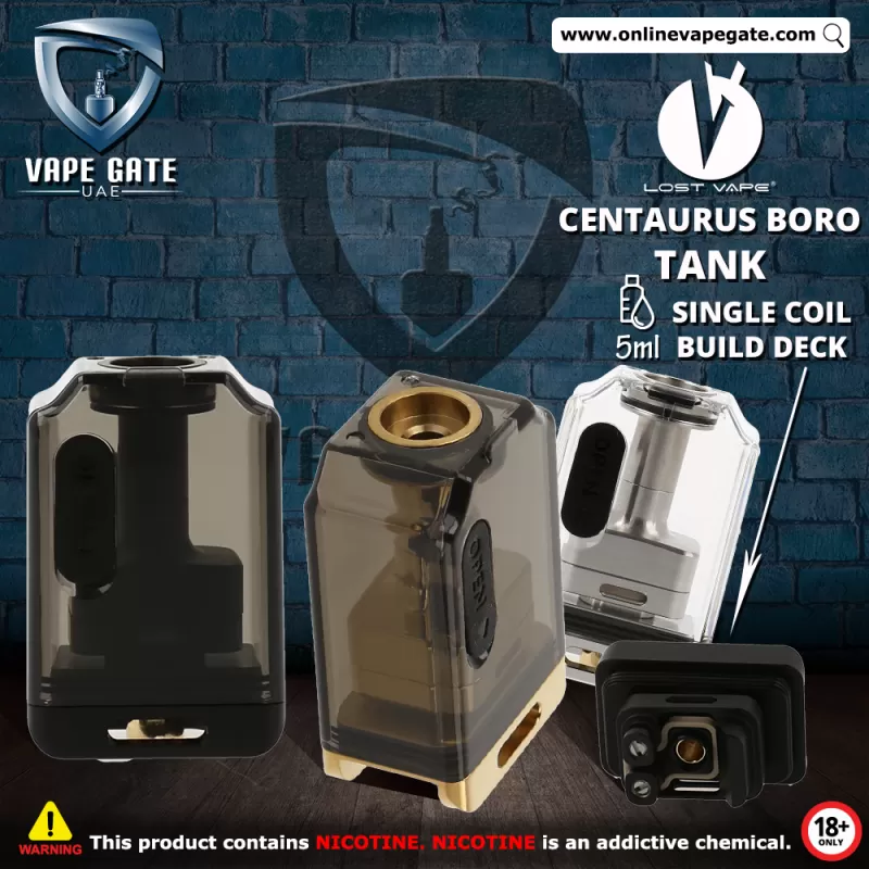 Lost Vape Centaurus Boro Tank - Gold Brown