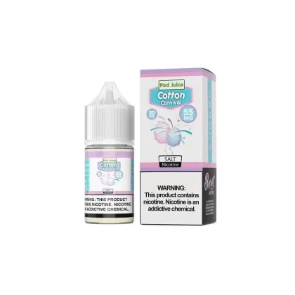 Pod Juice Cotton Clouds TF 30ml Nic Salt Vape Juice - 35mg (Synthetic Nicotine), 55mg (Synthetic Nicotine)