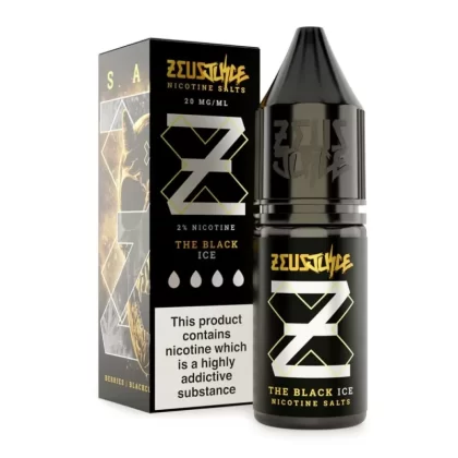 The Black Ice Nic Salt E-Liquid by Zeus Juice (10ml) - Vapekit Co