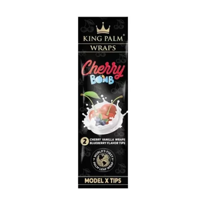King Palm Wraps - Flavor#Cherry Bomb>Crown Cookie>Mojito Ice>Golden Mango>Banana Blast