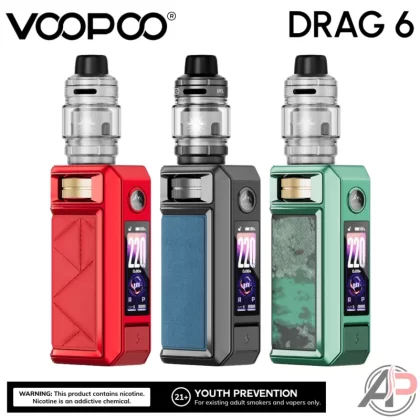 Voopoo Drag 6 220w Box Mod Starter Kit Device - Black, Blue