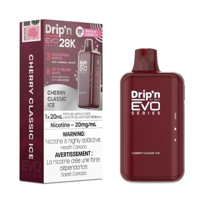 Drip’n EVO 28K Cherry Classic Ice Disposable Vape