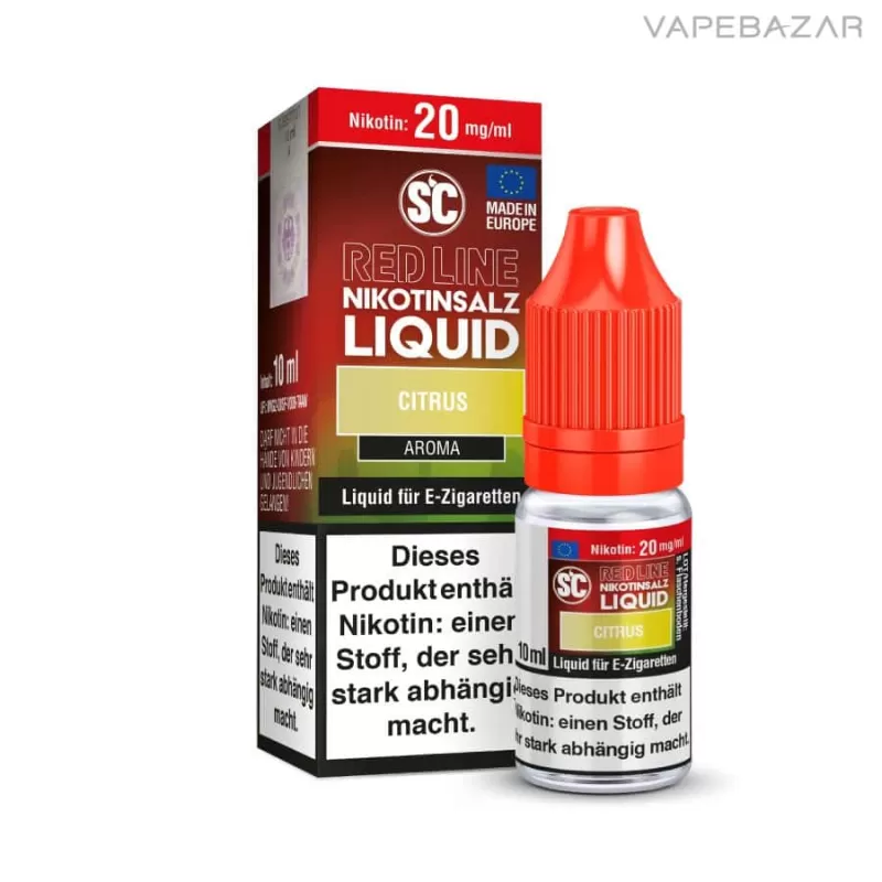 SC Red Line Nikotinsalz Liquid – Citrus - Nikotinfrei, 10mg/ml