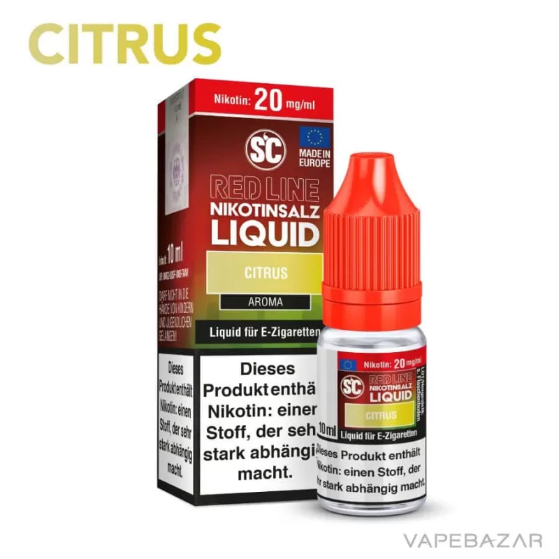 SC Red Line Nikotinsalz Liquid – Citrus - Nikotinfrei, 10mg/ml - Image 2