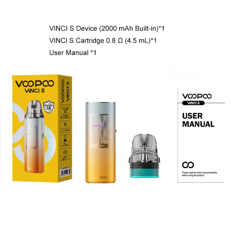 VOOPOO VINCI S Pod Kit 40W - Grey - Image 3