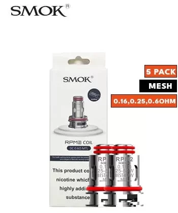 Smok RPM 2 Replacement Coils - 0.25 Ohm, 0.16 Ohm