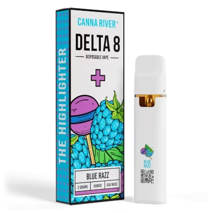 Canna River D8 Disposable - Type#Delta 8 THC~Strain#Blue Dream>Blue Razz>Cherry AK>Glueberry Express>Green Crack>Hawaiian Snowcap>Hindu Honeycrisp>Lemon Jack>Mango Cake>Pineapple Express>Pur (4BB912)