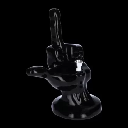 Middle Finger Ceramic Pipe - choose color#Black>Blue