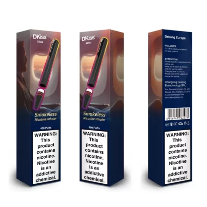 DKiss Slim Smokeless Nicotine Inhaler - 400 puffs - Red / Berry Mix
