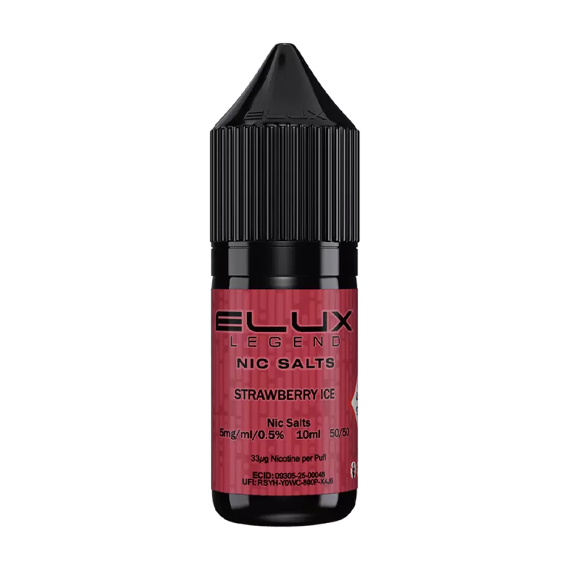 Strawberry Ice Nic Salt by Elux 10ml - Vapeshop Co