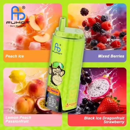FUMOT ECO 80K | 4-in-1 taste switch, 80000 puffs, dual mesh, digital display, bulk disposable vape