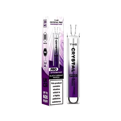 Crystal Pro 600 Puff Einweg Vape-Gerät - Geschmack#Mango der schwarzen Johannis beere>Blaubeer-Eis>Blaue saure Himbeere>Heidelbeere Kirsche Cranberry>Heidelbeere Himbeere Kirsche>Blaue Razz-