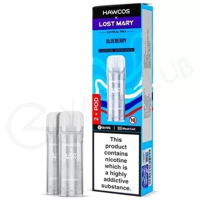 Blueberry Hawcos x Lost Mary Crystal Pro Prefilled Pods