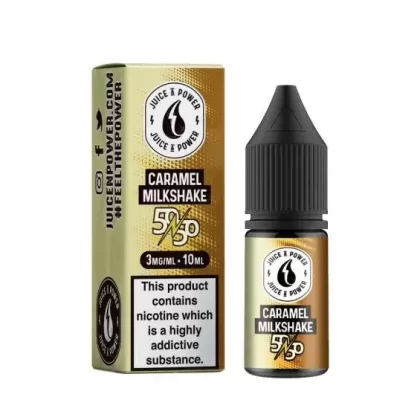 Juice N Power Caramel Milkshake 50-50 e-liquid - Nicotine Strength#3mg>6mg>12mg