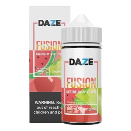 7 Daze Fusion Watermelon Apple Pear 100ml Vape Juice - Vape Product