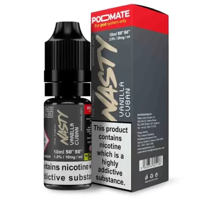 Nasty Pod Mate Salt Vanilla Cuban Nic Salt E-Liquid - 10mg