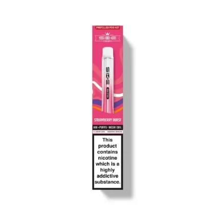 Strawberry Burst Ske Crystal Pro 600 Prefilled Pod Kit - Ecigpremium