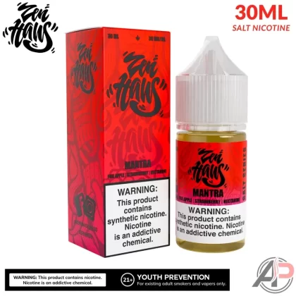 Zen Haus Mantra Salt Nicotine 30mL - Salt Nicotine 30mg – 30ml, Salt Nicotine 50mg – 30ml