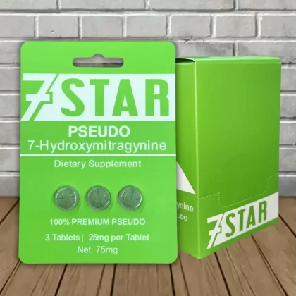 7 Star Pseudo + 7-Hydroxymitragynine Extract Tablets Full Case 10ct