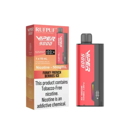 Rufpuf Viper Disposable – Funky French Berries Ice 50mg (9000Puffs) - Vapebazaar Pk
