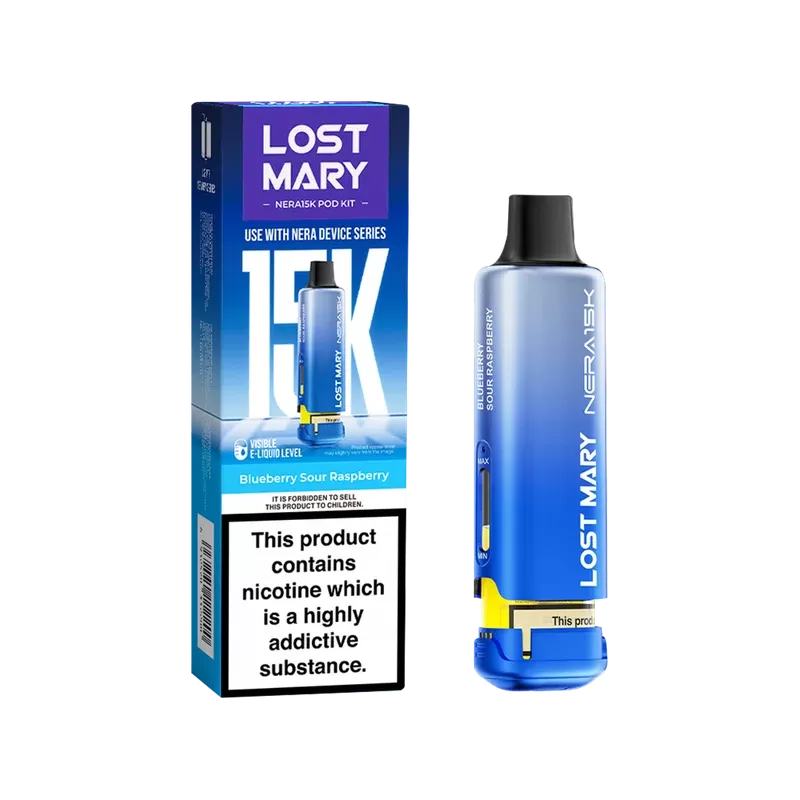 Blueberry Sour Raspberry Lost Mary NERA15K Refill Pack - Vape Product
