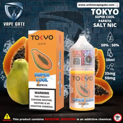 Tokyo Super Cool Papaya Saltnic 30ml - 50 mg / 30 ml