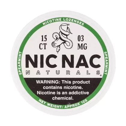 Spearmint Nicotine Lozenges by Nic Nac Naturals
