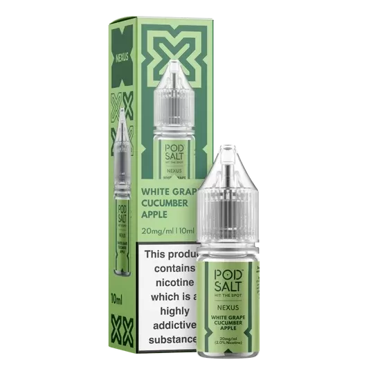 Nexus White Grape Cucumber Apple 10ml Nicotine Salt E-Liquid