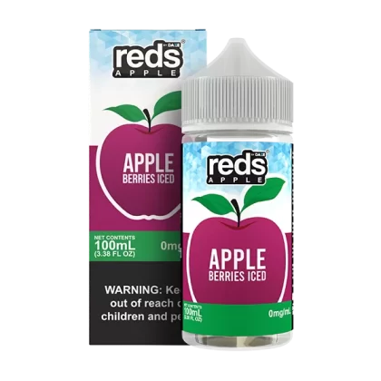 Reds Apple Berries Iced eJuice - Vape Product; Vape Product, Vape Product; 7 Daze (4F181D)