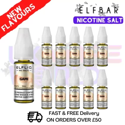 Gami ElfLiq Nic Salt BOX OF 10 – ONLY £14.99