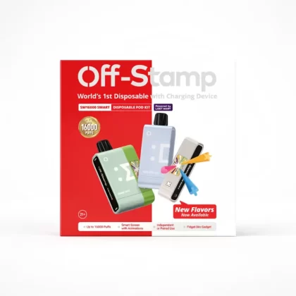 Off-Stamp SW16000 Kit 16000 caladas 17ml Pantalla HD - Fumotvapemexico