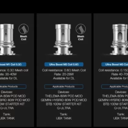 Lost Vape Ultra Boost V2 Coils - Resistance#1.0 Ohm>0.6 Ohm>0.3 Ohm>0.2 Ohm>0.15 Ohm