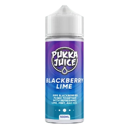 Pukka Juice 100ml E-liquid Shortfill Blackberry Lime - Nicotine Strength#0mg (ED0942)
