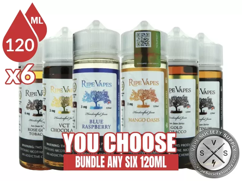 Ripe Vapes Bundle 6x120ml (720ml)